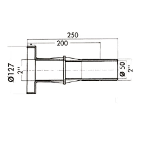 Vägggenomföring för betongpool Hayward 3353 för poollampa