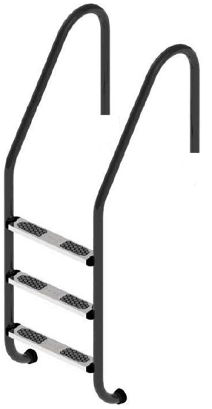 Poolstege Flexinox Standard Nero (3 Steg) svart, AISI-316L
