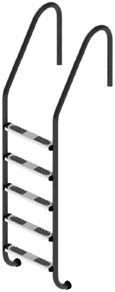 Poolstege Flexinox Standard Nero (5 Steg) svart, AISI-316L