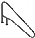 Pool handledare Flexinox 87188154 för romersk trappa FX-02 Nero (1405 mm, fläns, AISI-316L)