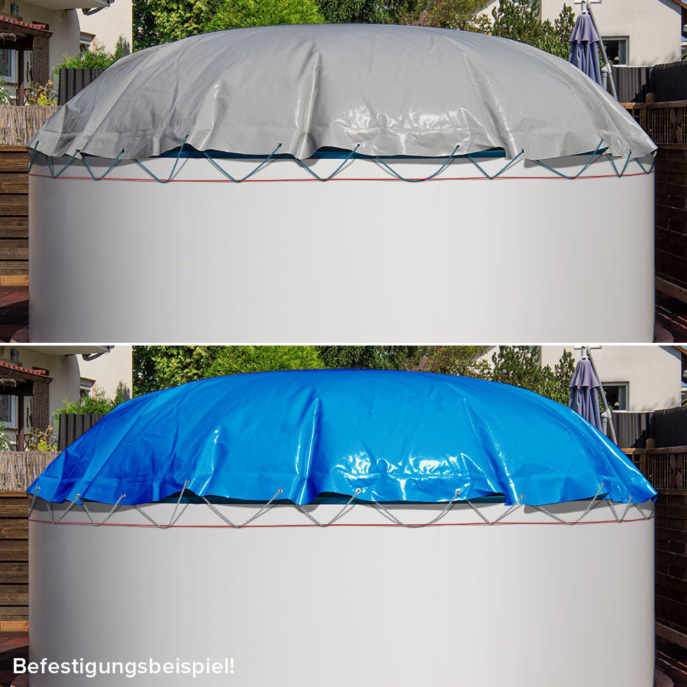 MTH Air Protect poolskydd rund, Bicolor blå/grå