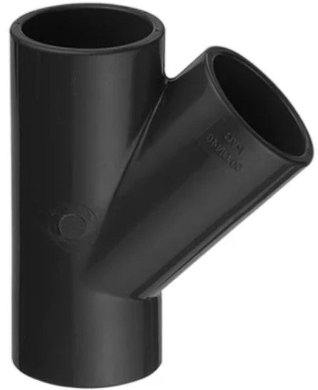 PVC T-koppling 45°