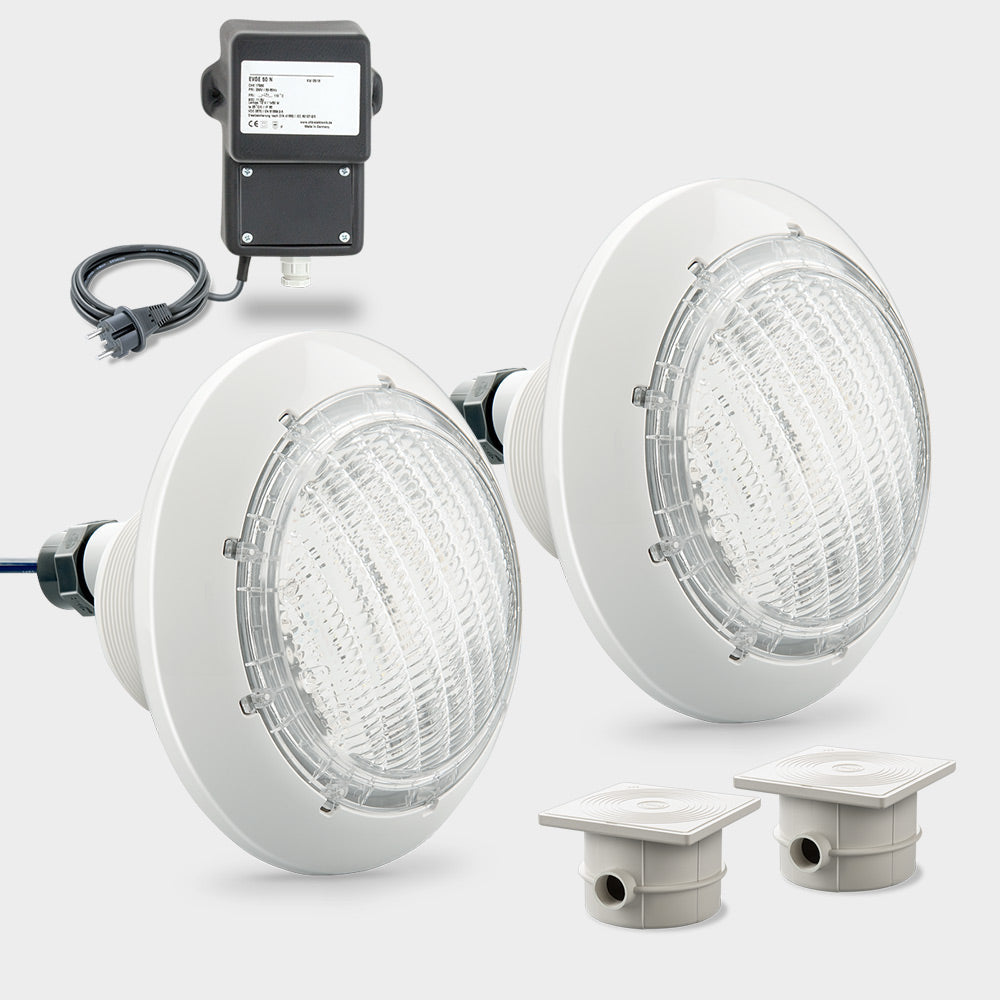 LED-poolbelysning vit 40W