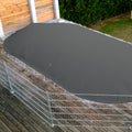 MTH Air Protect poolskydd oval/åttaformad, antracit