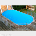 MTH Air Protect poolskydd oval/åttaformad, blå